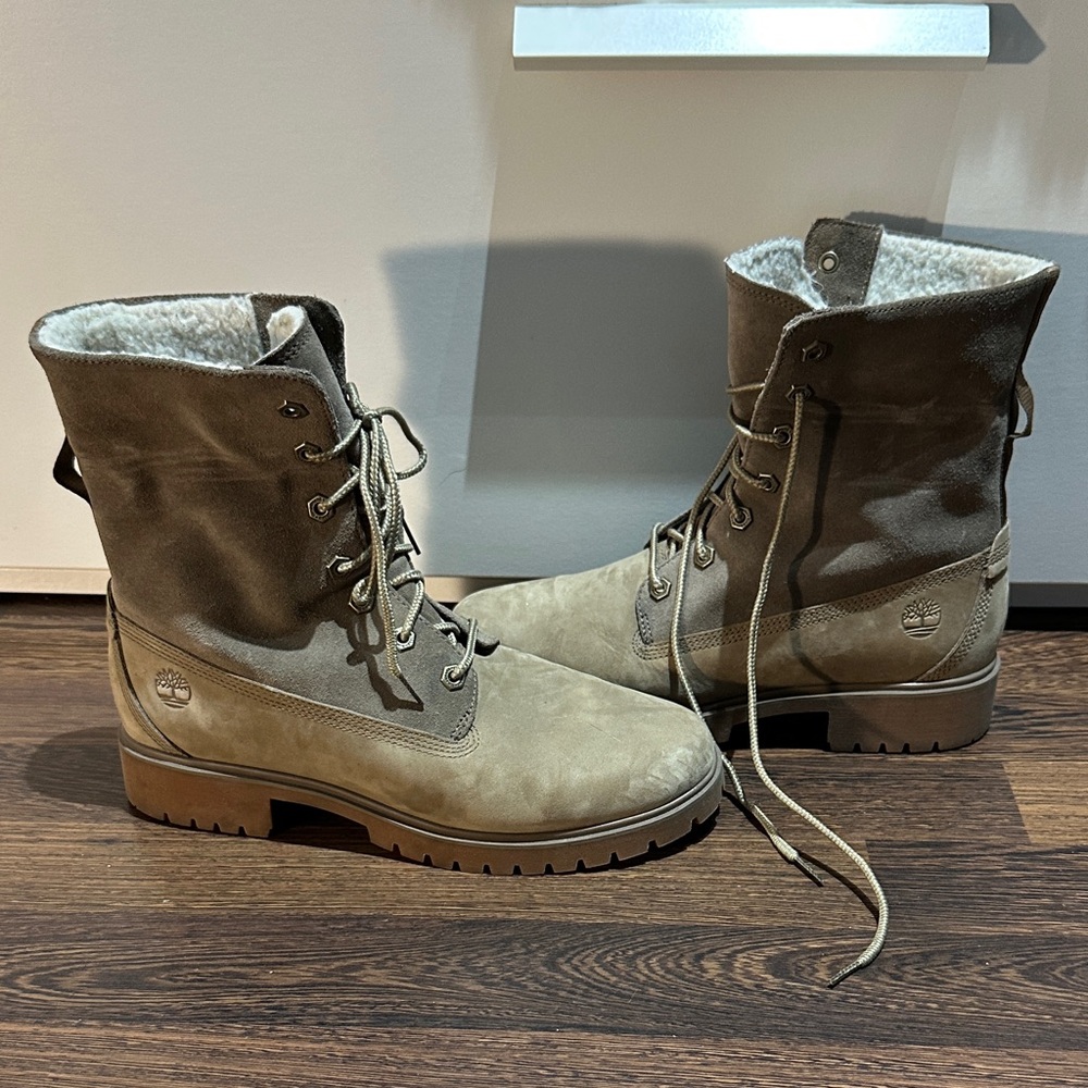 Timberland Brown Lace-Up Boots (8.5)